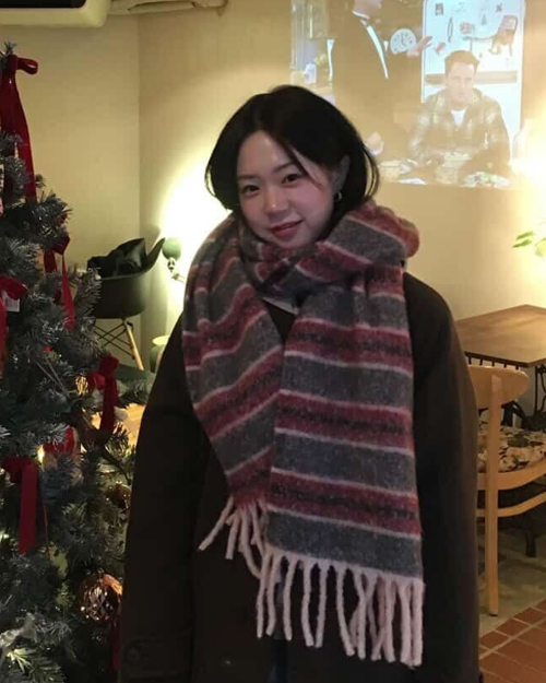 Winter Soft Stripe Muffler