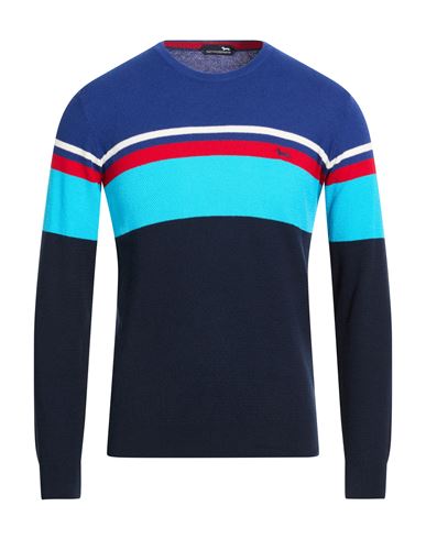 Man Sweater Blue Size L Cotton