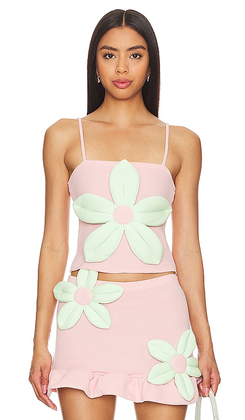 Tyler McGillivary Daisy Top in Rose. - S also in