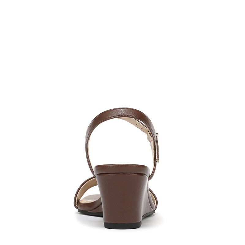 Women's Sawyer Wedge Dress Sandals (Cocoa Brown Faux Leather)