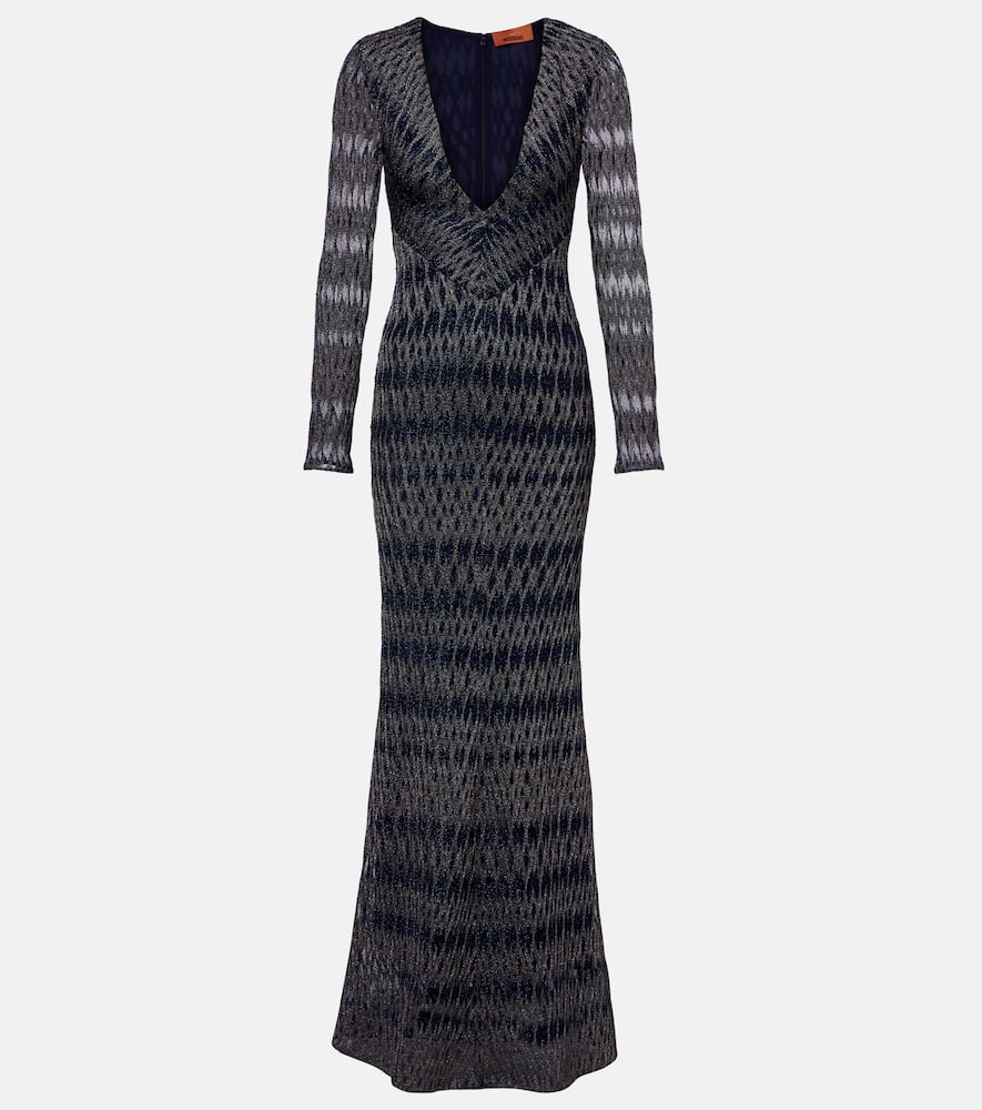 Lamé maxi dress
