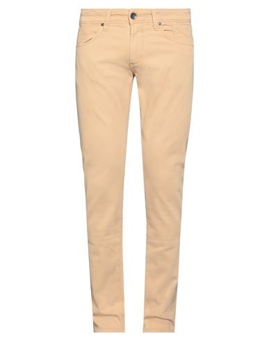Man Pants Camel Size 35 Cotton, Lyocell, Lycra