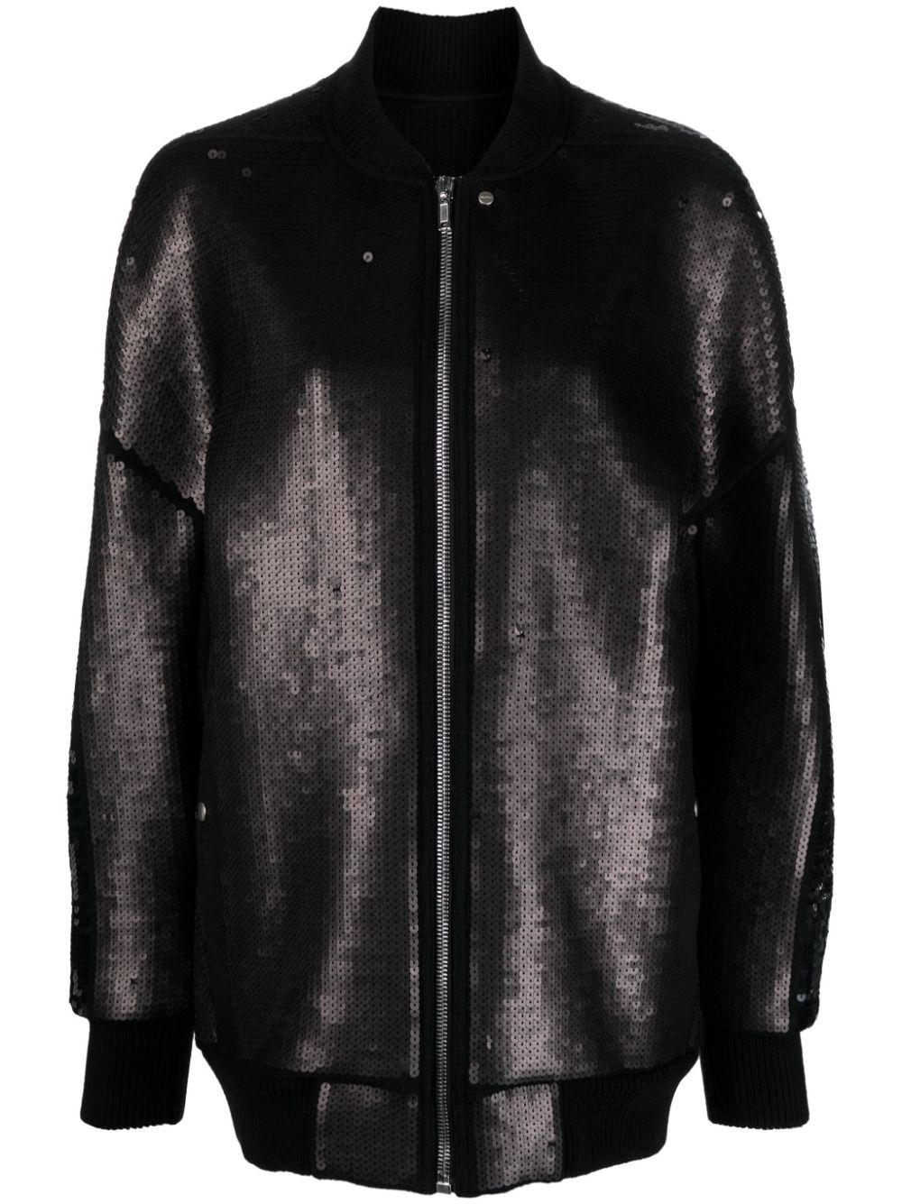 Peter sequin-embellished bomber jacket - Black