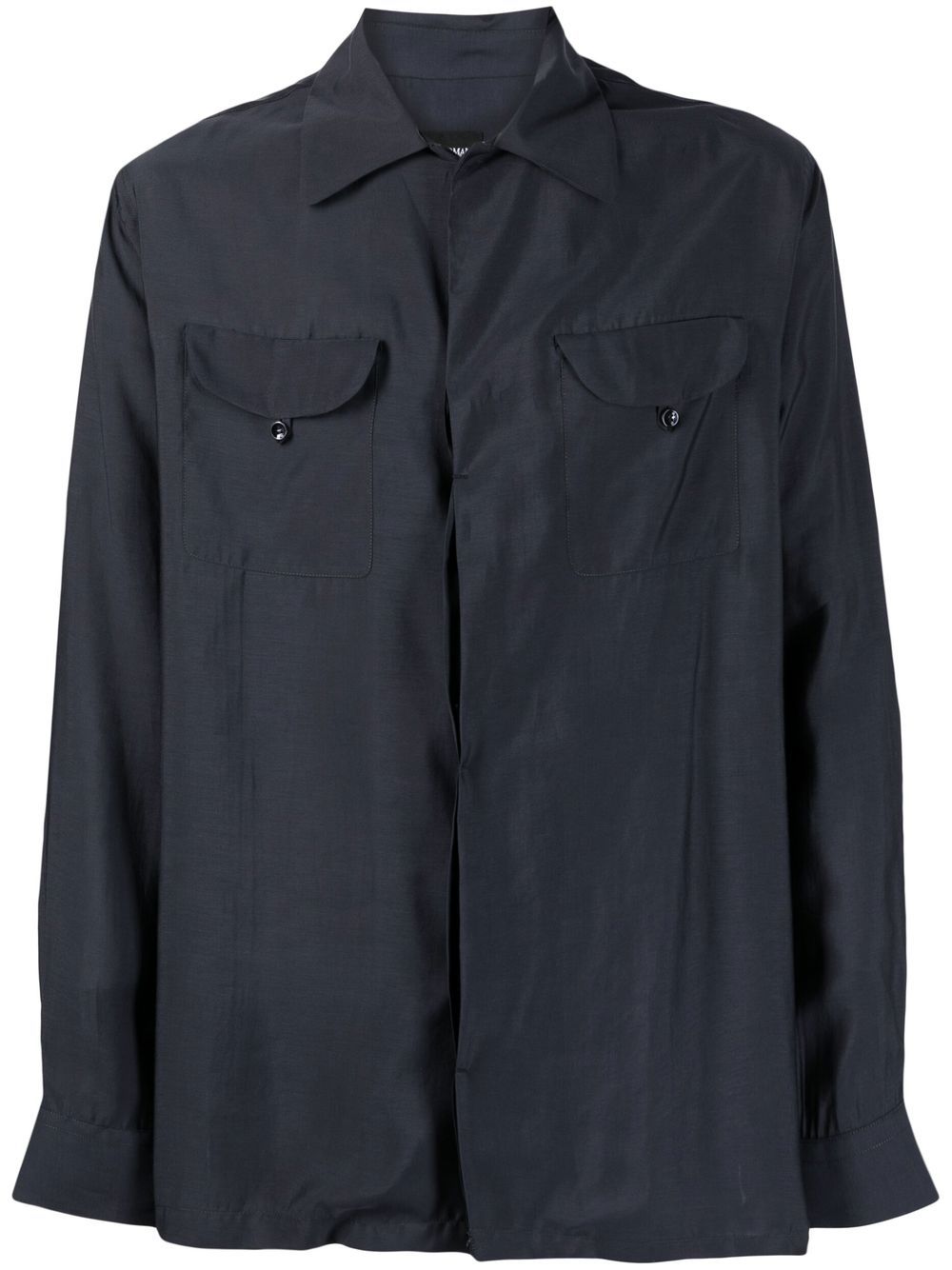 Long-sleeve button-up shirt - Blue