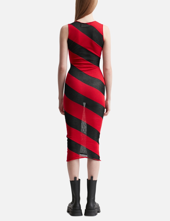 STRIPED KNIT DRESS