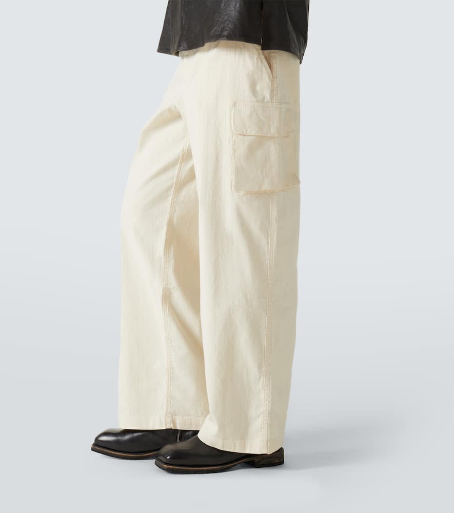 Our Legacy Mount striped cotton cargo pants