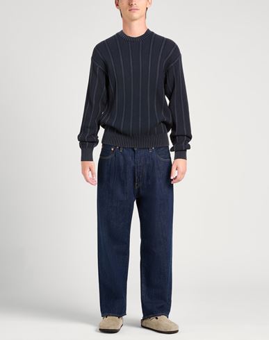 Man Sweater Midnight blue Size M Cotton