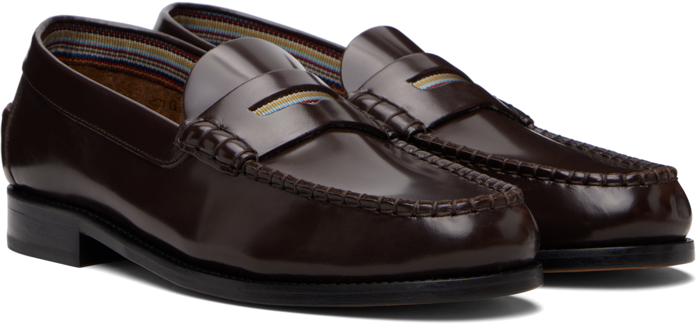 Brown Leather 'Lido' Loafers