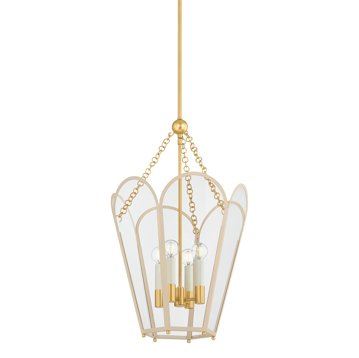 Aged Brass Lantern from the Clarisse Collection