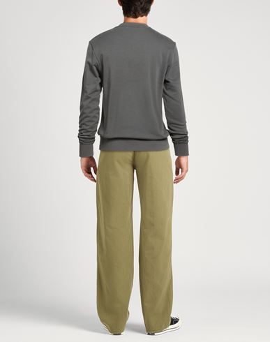 Man Sweatshirt Green Size M Cotton, Elastane