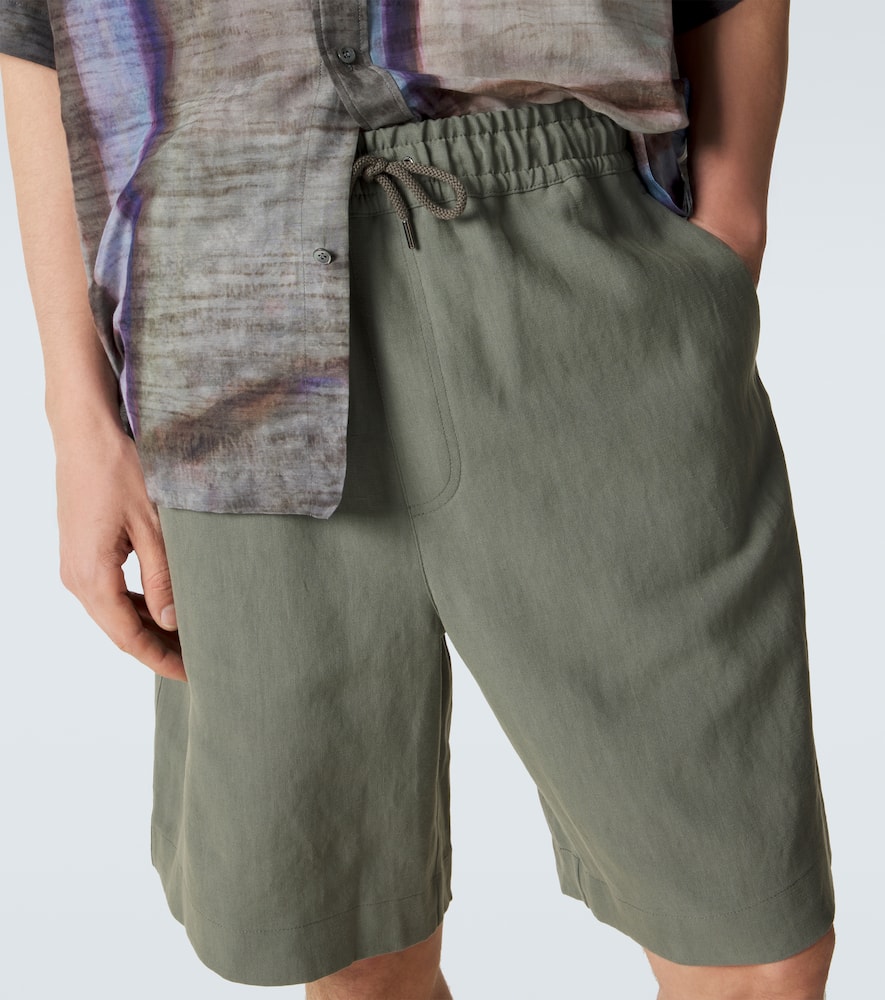 Linen Bermuda shorts