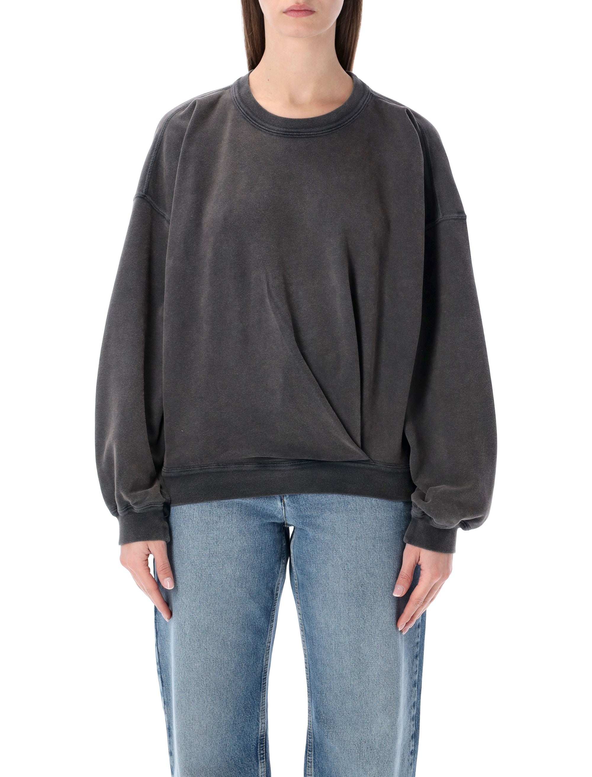 The Sauria Mini Draped Long Sleeve T-Shirt - Women's
