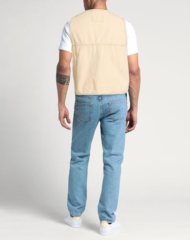 Man Vest Beige Size L Cotton