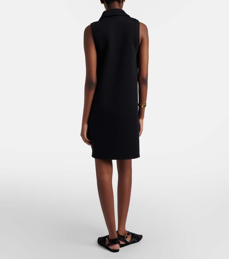 Saggina cotton-blend jersey polo dress