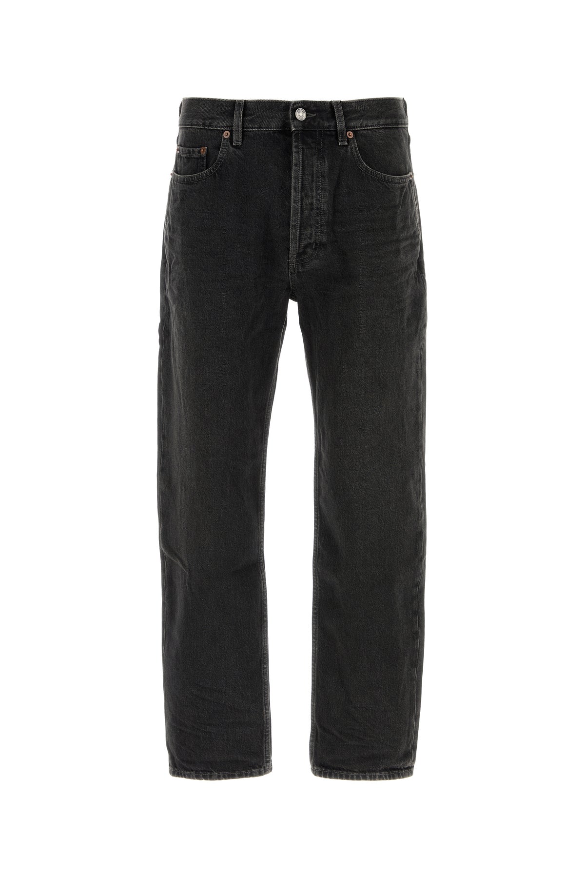 SAINT LAURENT Jeans in denim nero UOMO