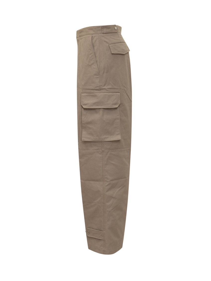 Beige Relaxed Cargos Pants