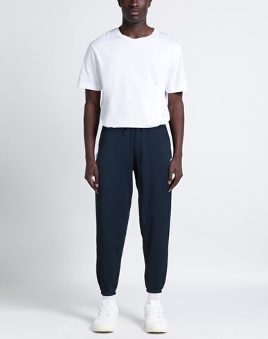 Man Pants Midnight blue Size L Cotton, Polyester
