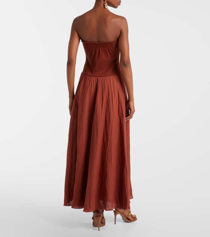 Light And Sound linen-blend maxi dress