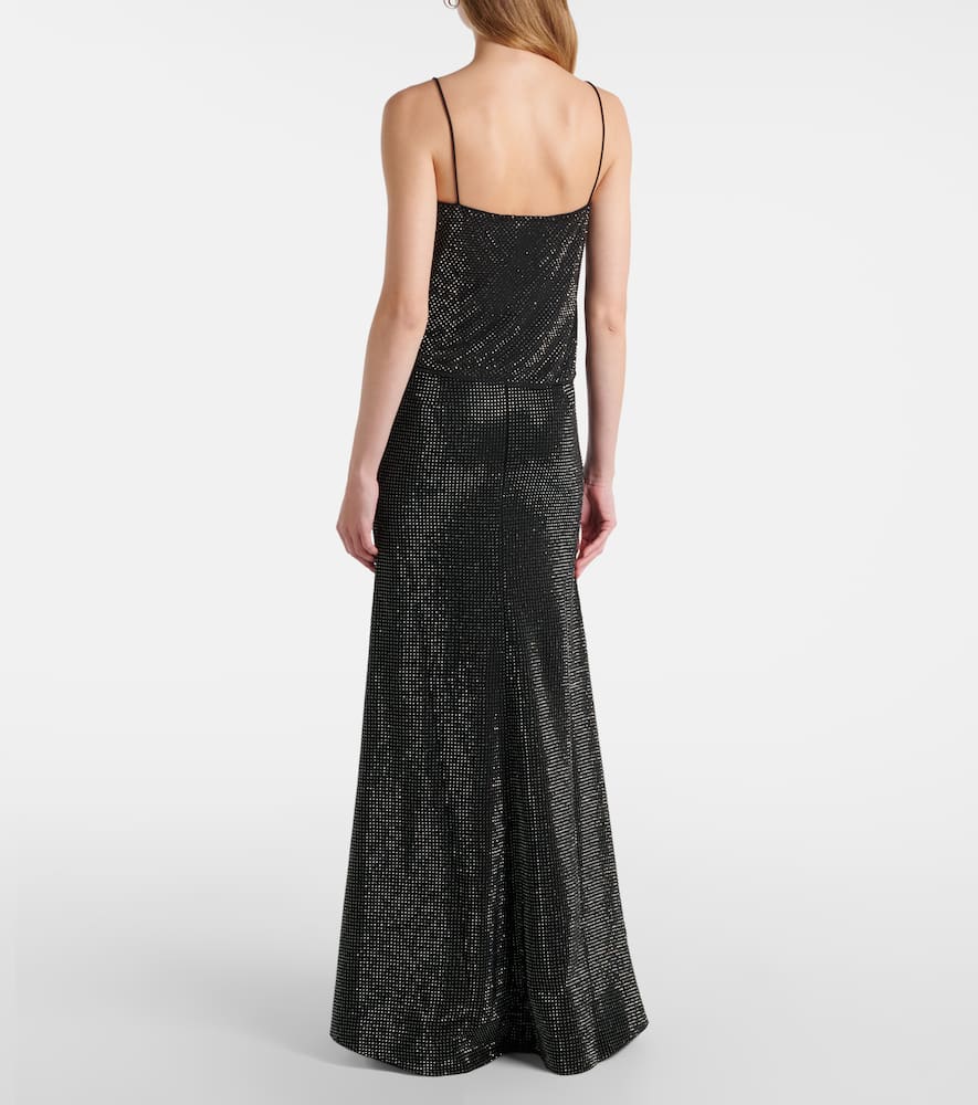 Roland Mouret Embellished silk chiffon camisole