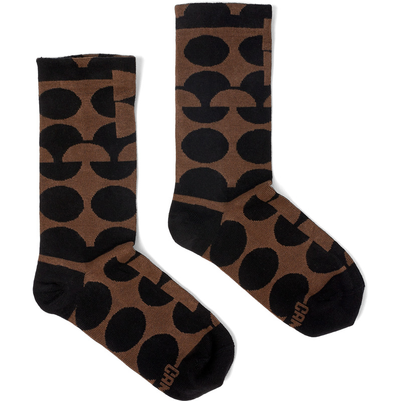 CAMPER Sox Socks - Unisex Socks - Black,Brown, M, Cotton fabric
