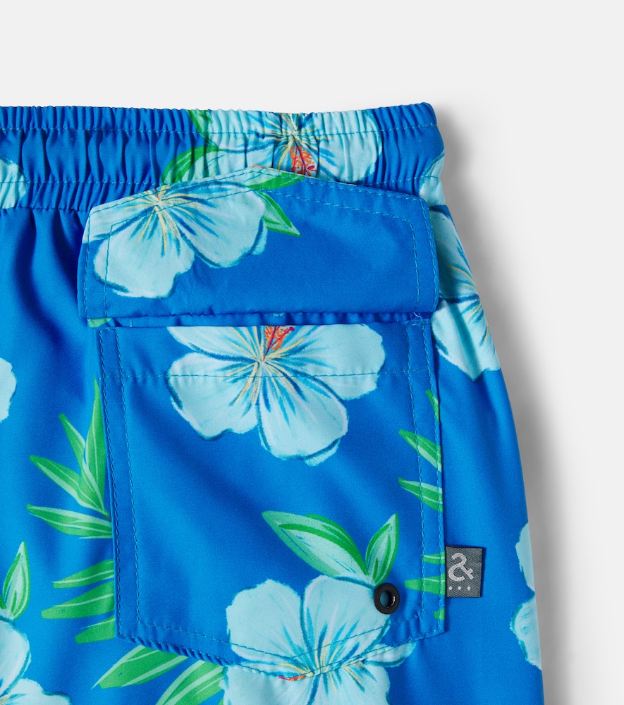 Floral swim trunks