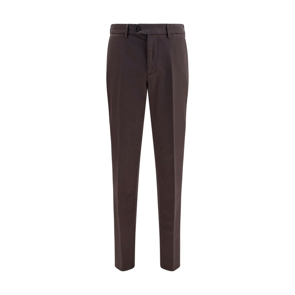 Cotton Trousers — Brown