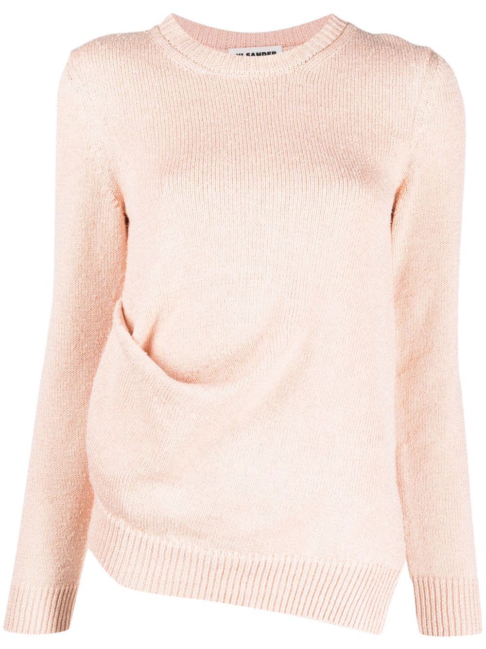 Fine-knit long-sleeve jumper - Pink