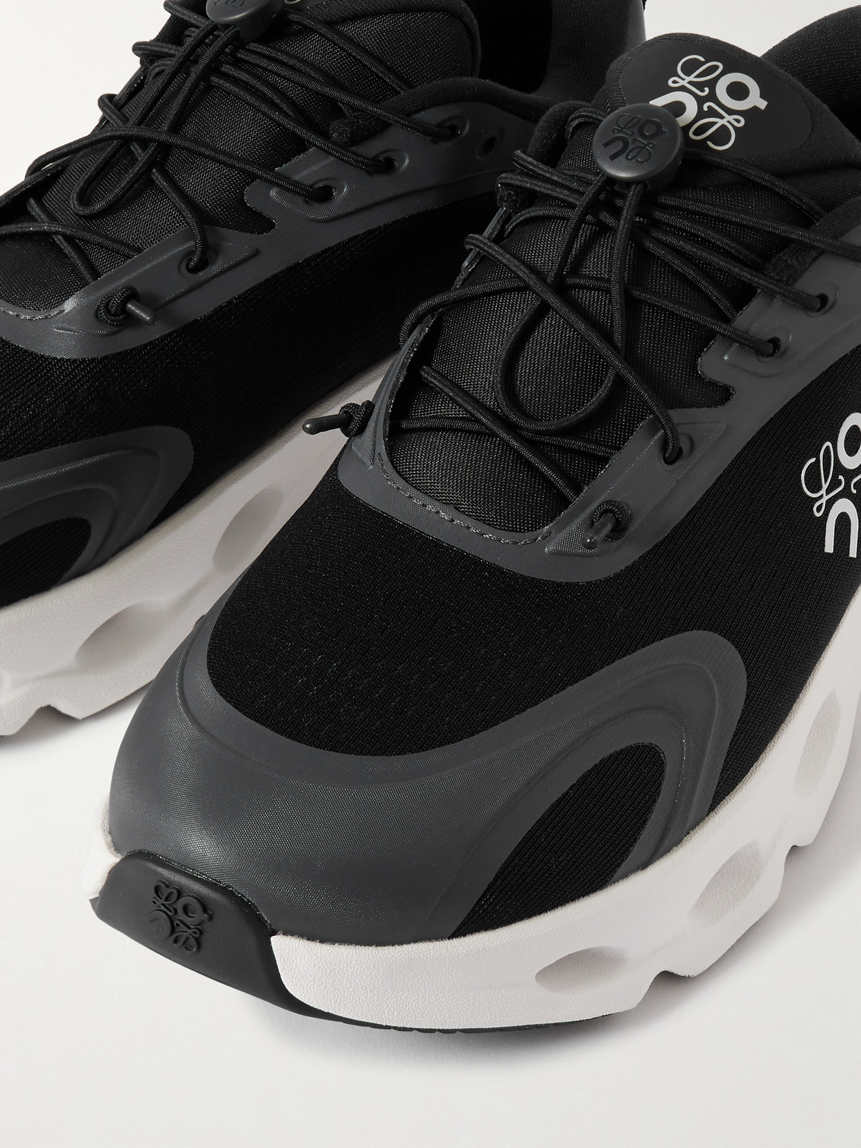 + On Cloud Rubber-trimmed Recycled-mesh Sneakers - Black