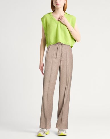 Caractère Woman Pants Light brown Size 10 Viscose, Wool