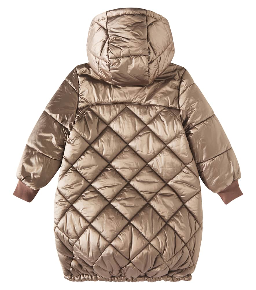 Monnalisa Quilted hooded coat