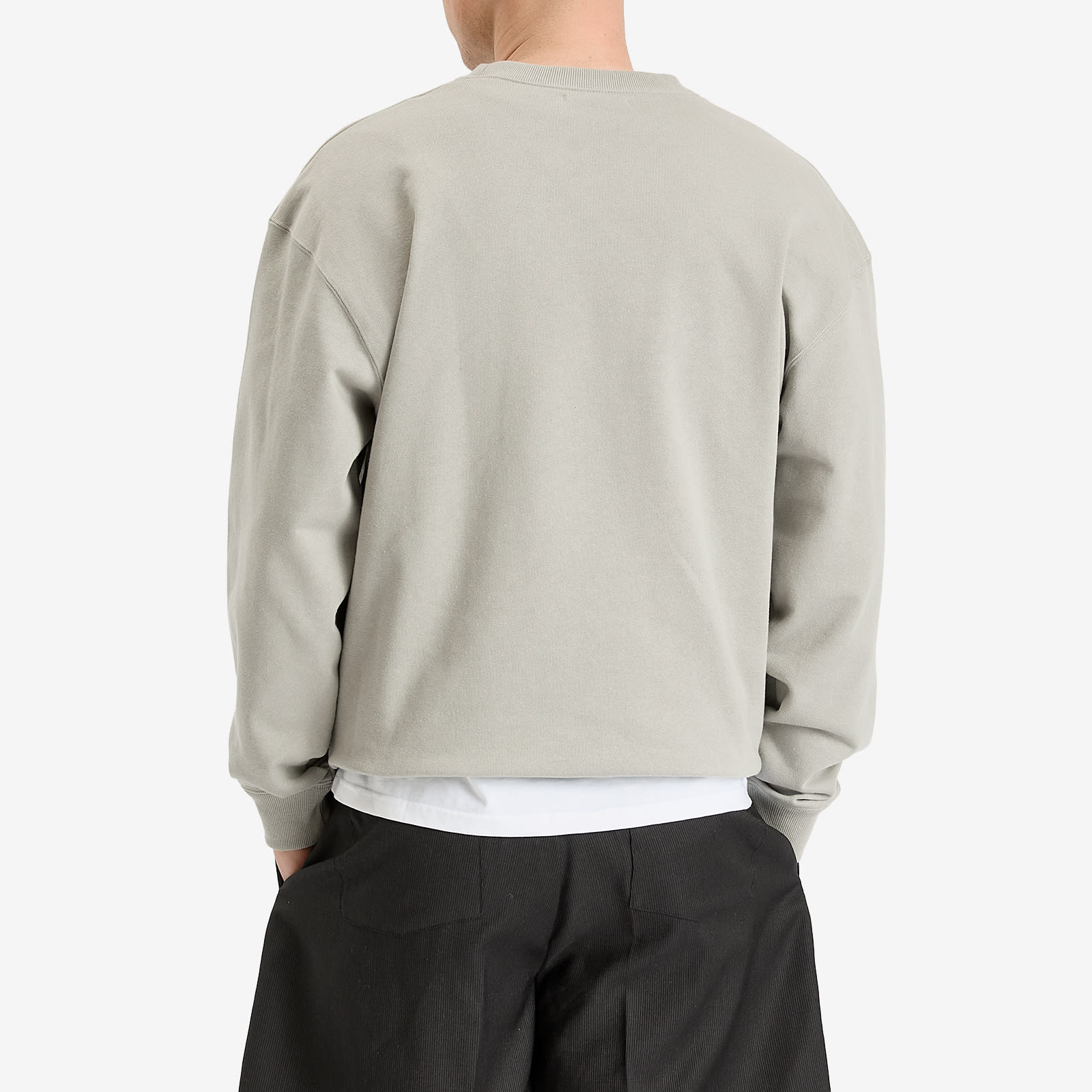 Uniform Experiment Men's Stencil Logo Sweatshirt in Light Gray