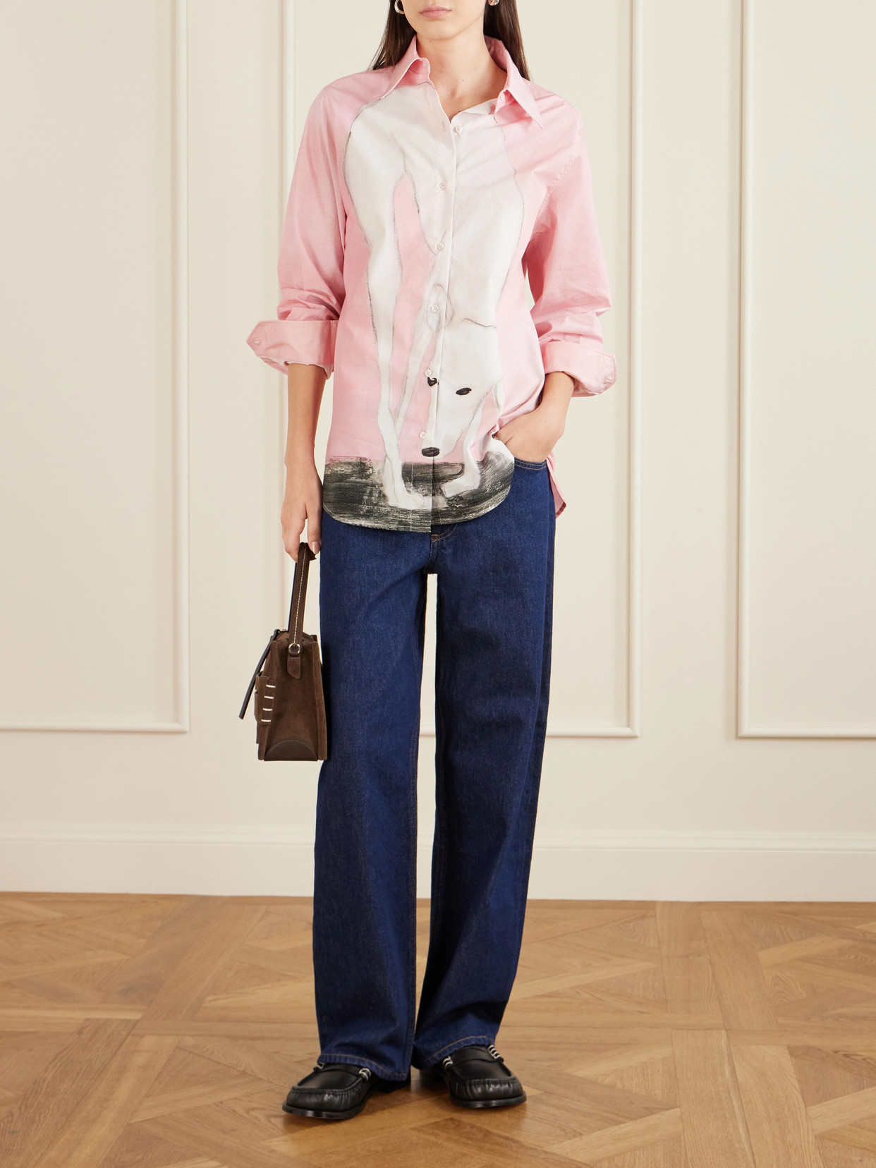 S. S. Daley - Lurcher Printed Cotton-poplin Shirt - Pink
