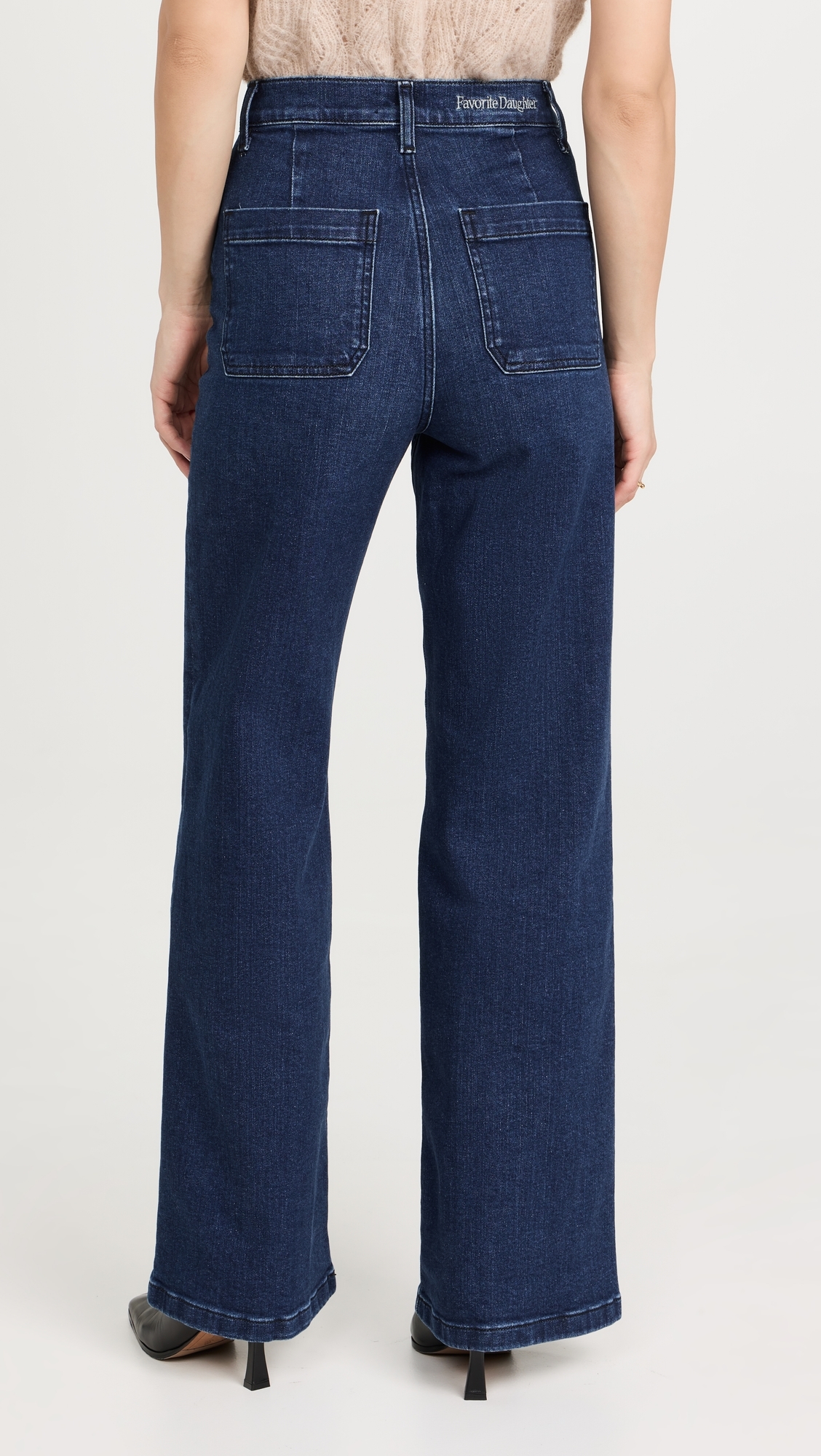 The Mischa Super High Rise Wide Leg Jeans Columbia