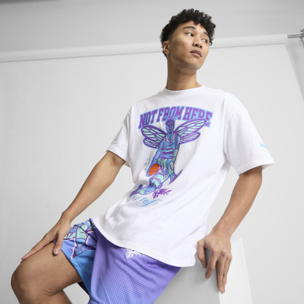 PUMA x LAMELO BALL CHARLOTTE Men's Basketball T-Shirt in White