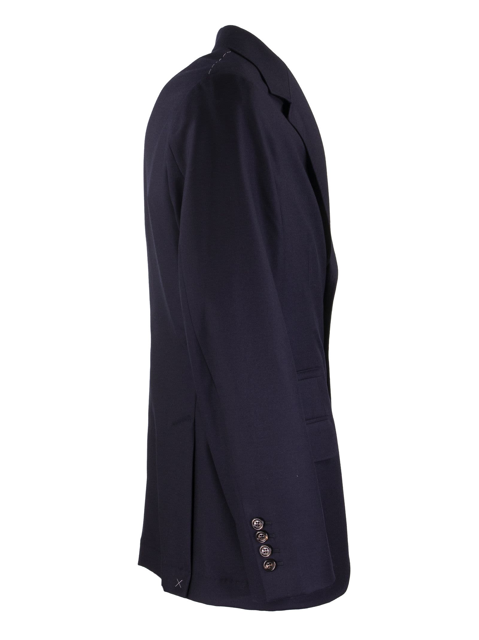 Single-breasted Jacket Deconstructed Virgin Wool Jacket