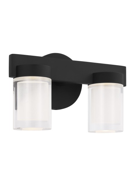 Nightshade Black LED Bath Vanity from the Esfera Collection
