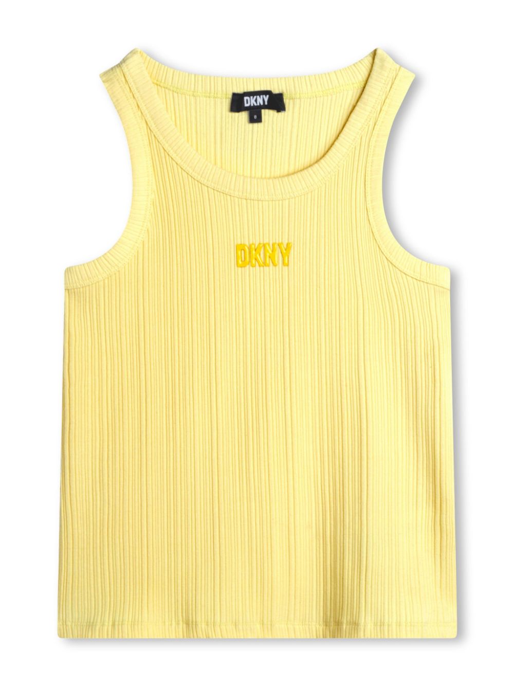 Logo-print tank top - Yellow