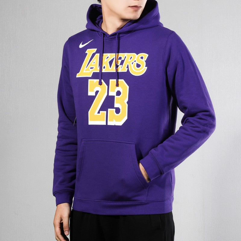 NBA lakers LeBron James Basketball Sports Fleece Lined Pullover Purple