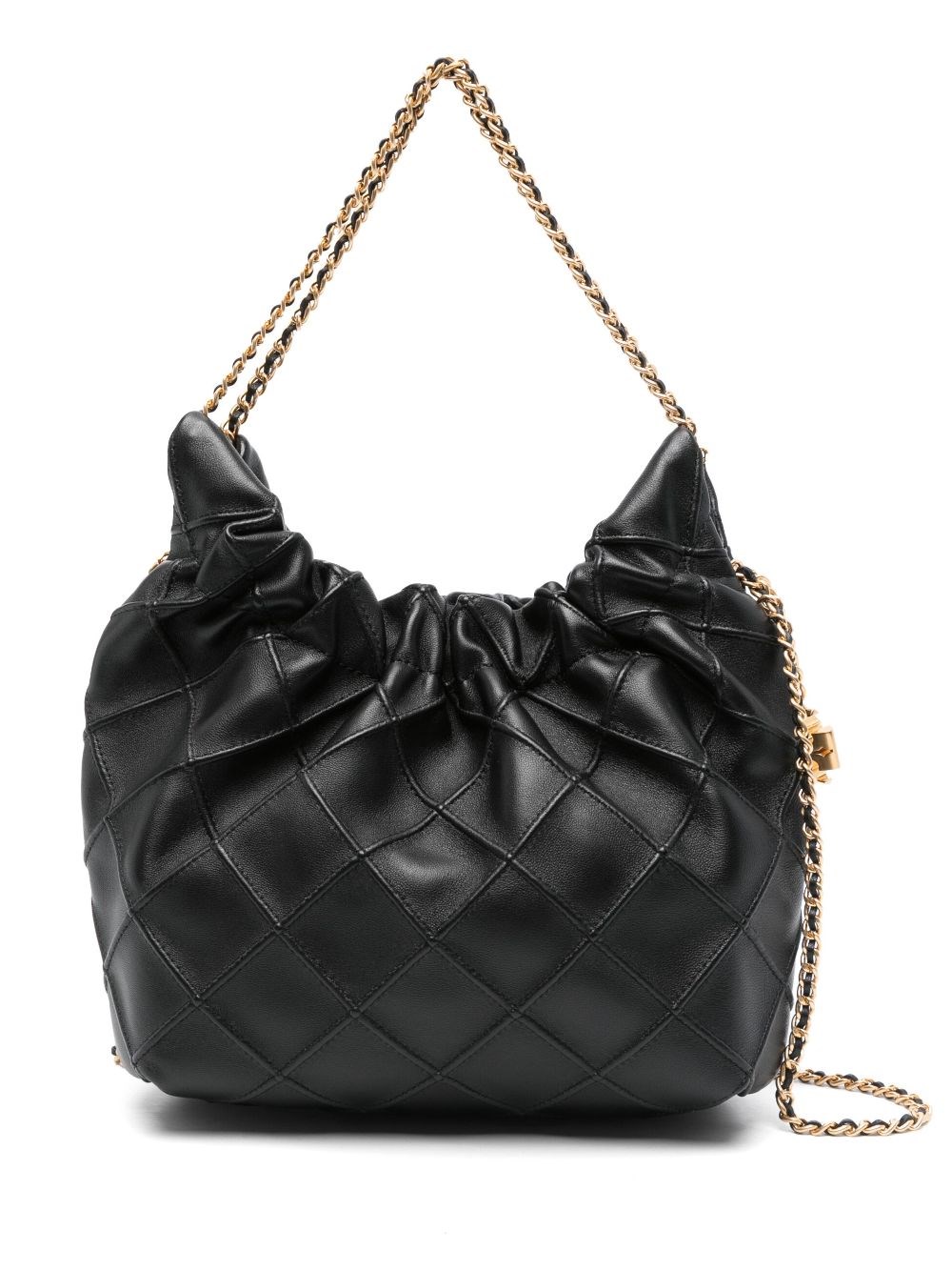 Tory Burch Women's Fleming Mini Hobo Bag, Black, One Size