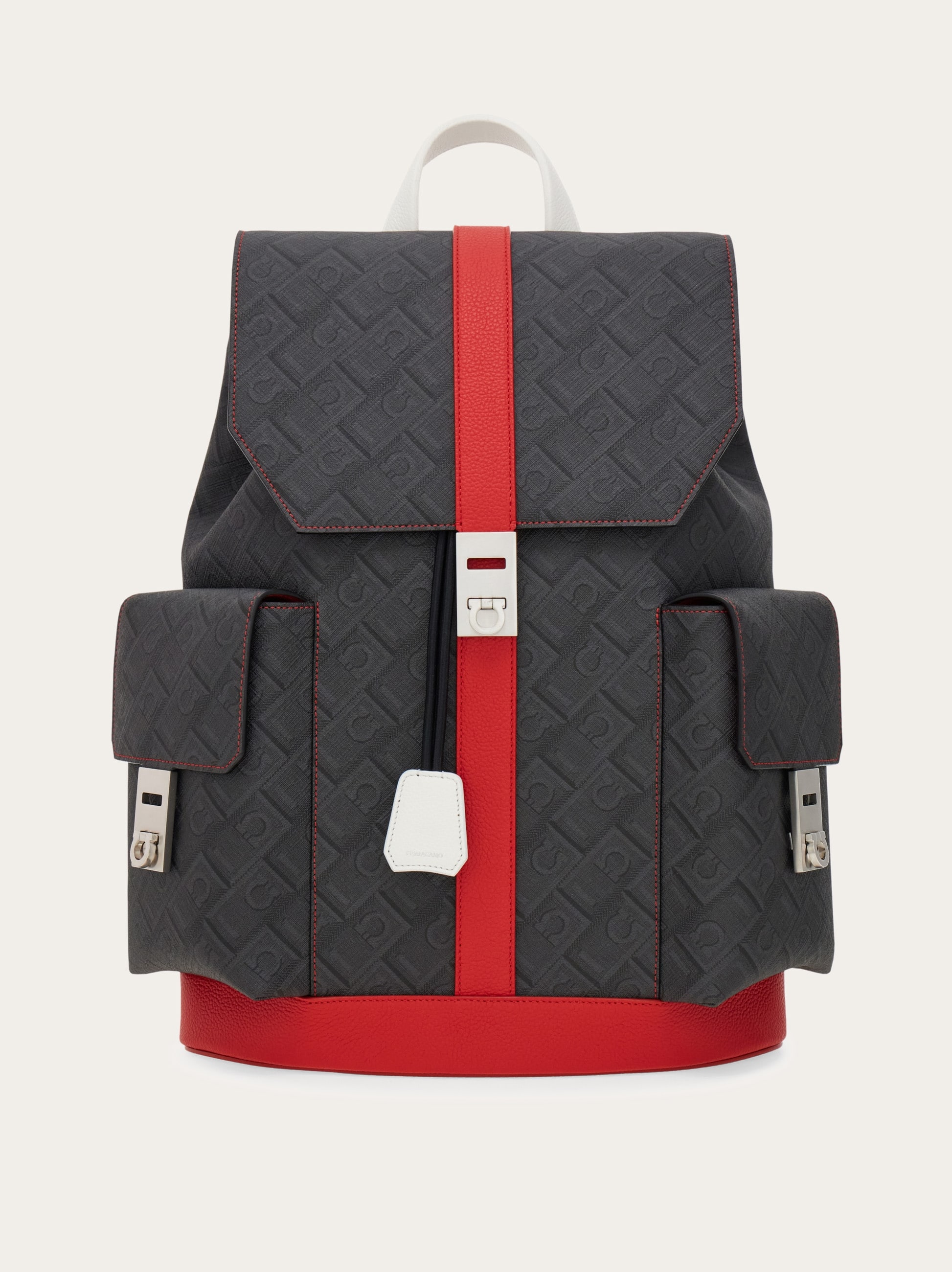 Men Dual-pocket backpack - Citymatch Capsule Red