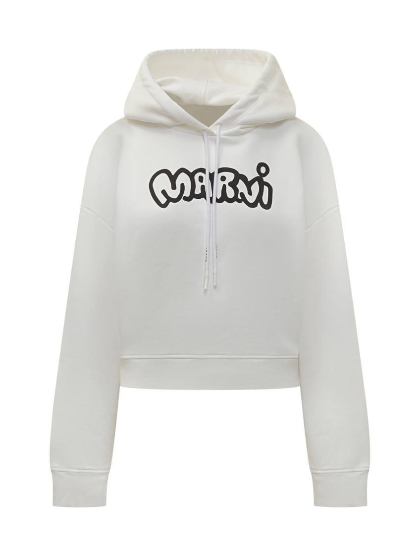 Logo Hoodie White