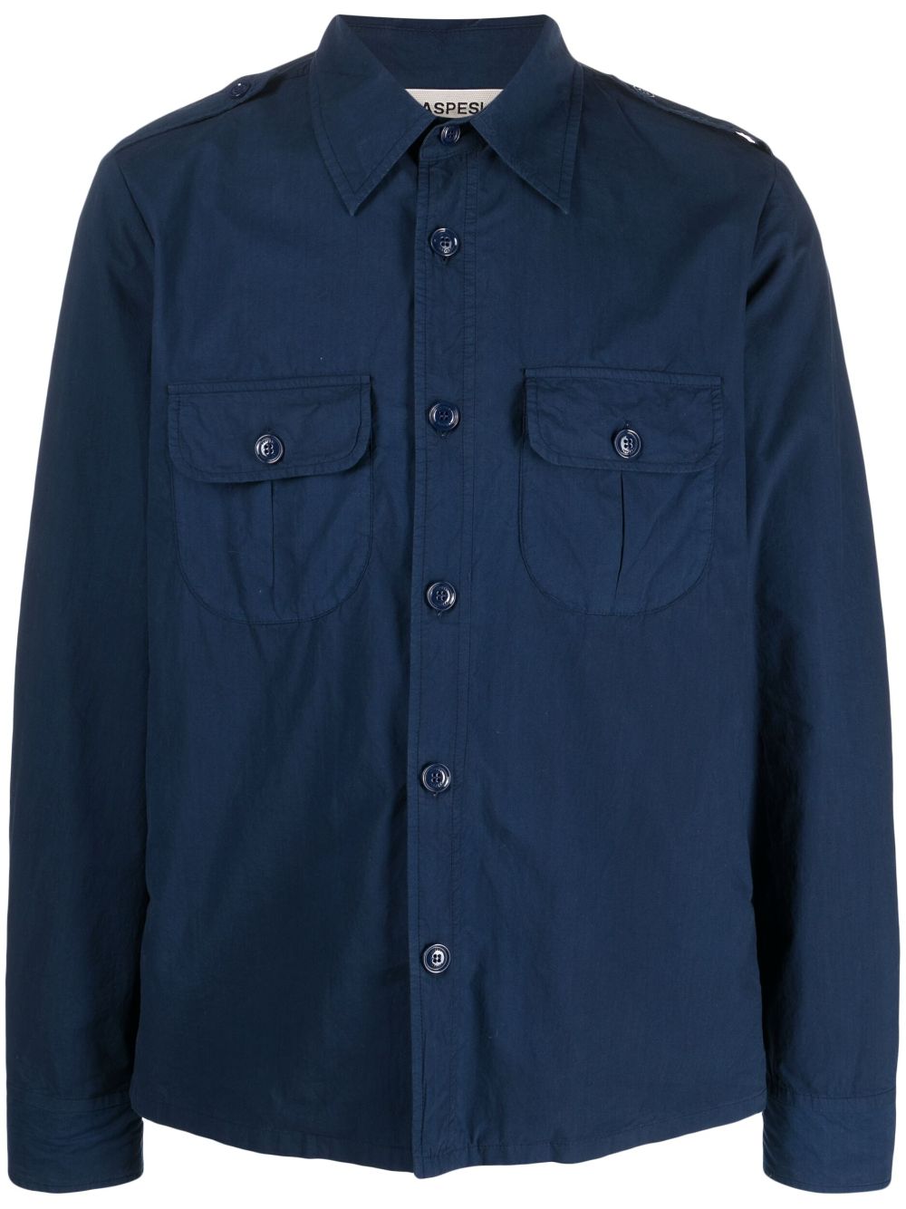 Long-sleeve cotton shirt - Neutrals