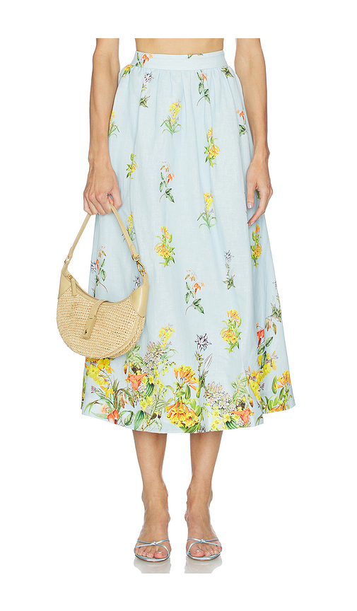 HEMANT AND NANDITA Skirt in Baby Blue. S. Also in XXS, XS