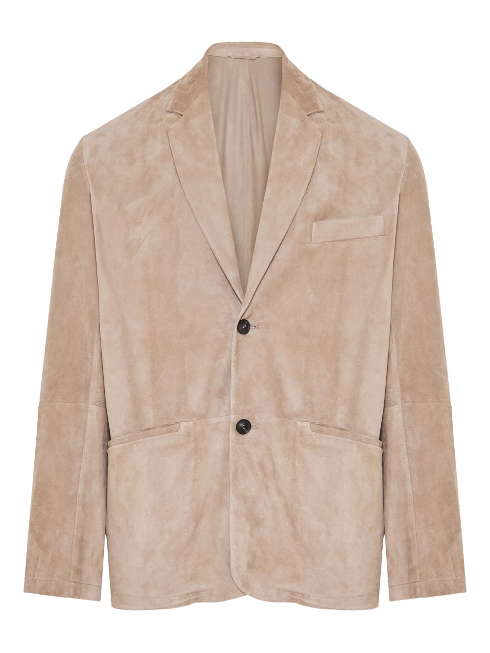 Emporio Armani suede blazer - Neutrals