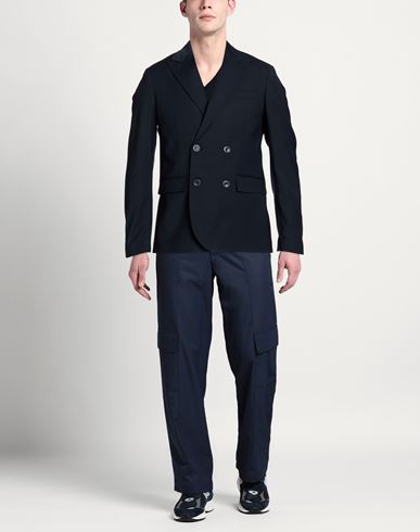Man Blazer Midnight blue Size 34 Polyester, Wool, Elastane