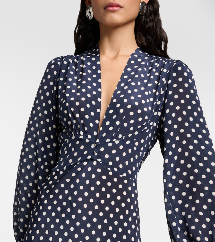 Emory polka-dot silk maxi dress
