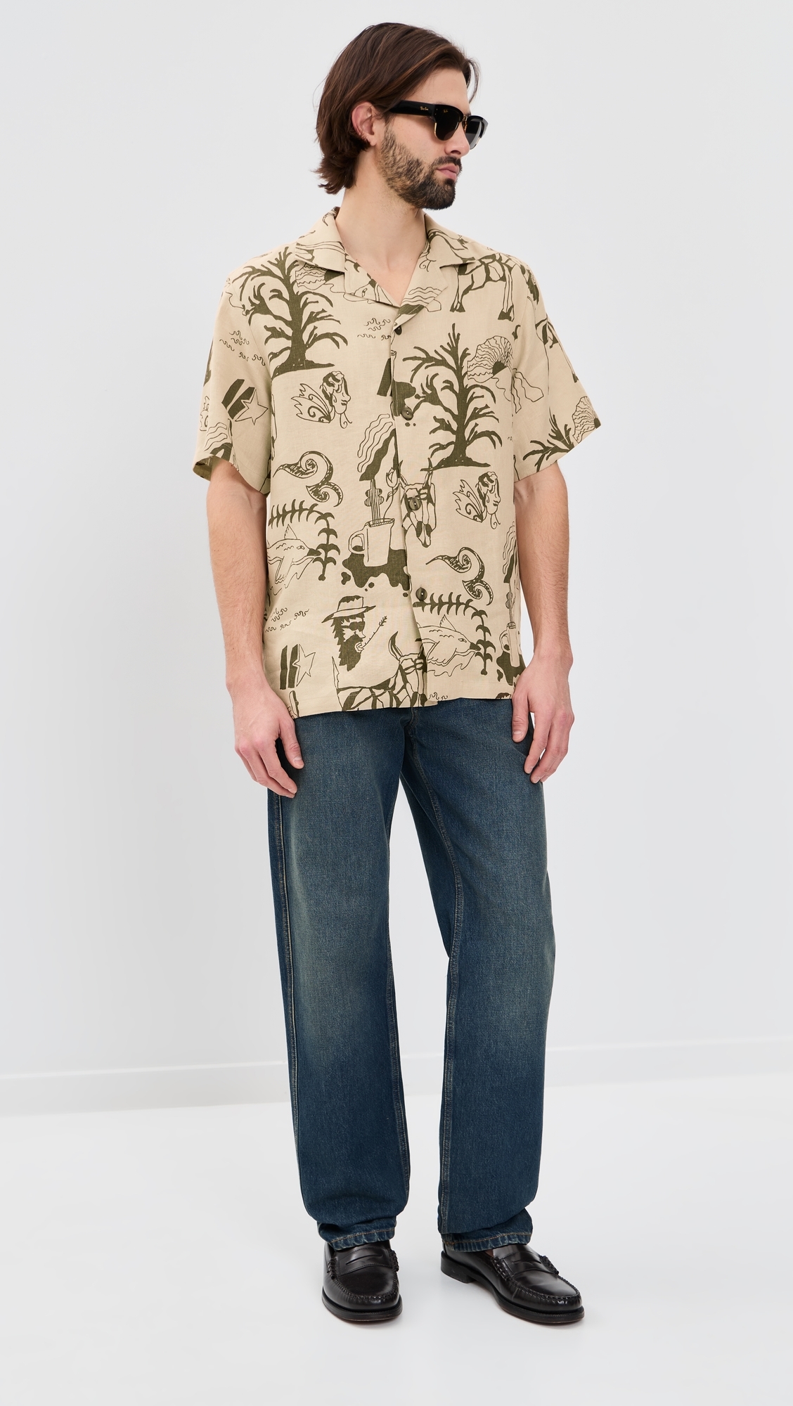 Poplan Cuba Shirt Beige