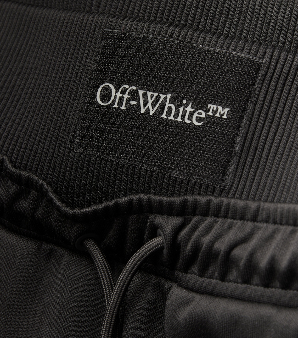 Ribbed-Waist Condenced Sweatpants