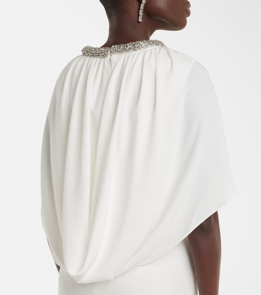 Roland Mouret Bridal embellished caped gown