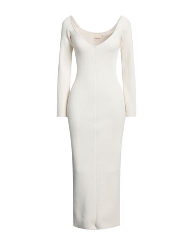 Woman Midi dress Cream Size S Viscose, Polyester